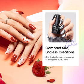 GELLEN application close-up showing smooth brush strokes for even coverage