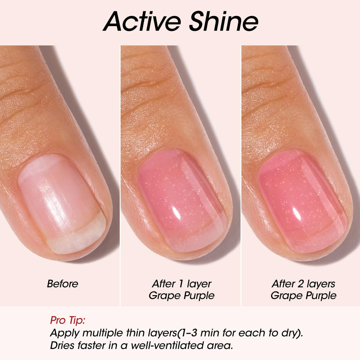 GELLEN application on a nail in hand demonstrating one-step convenience