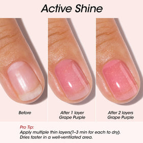 GELLEN application on a nail in hand demonstrating one-step convenience