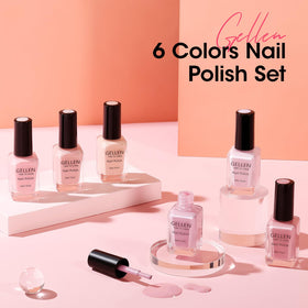 GELLEN application on fingers showcasing quick-dry finish and shine