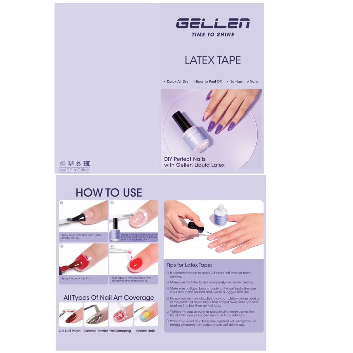 GELLEN applied on cuticle closeup demonstrating protection and neat edges