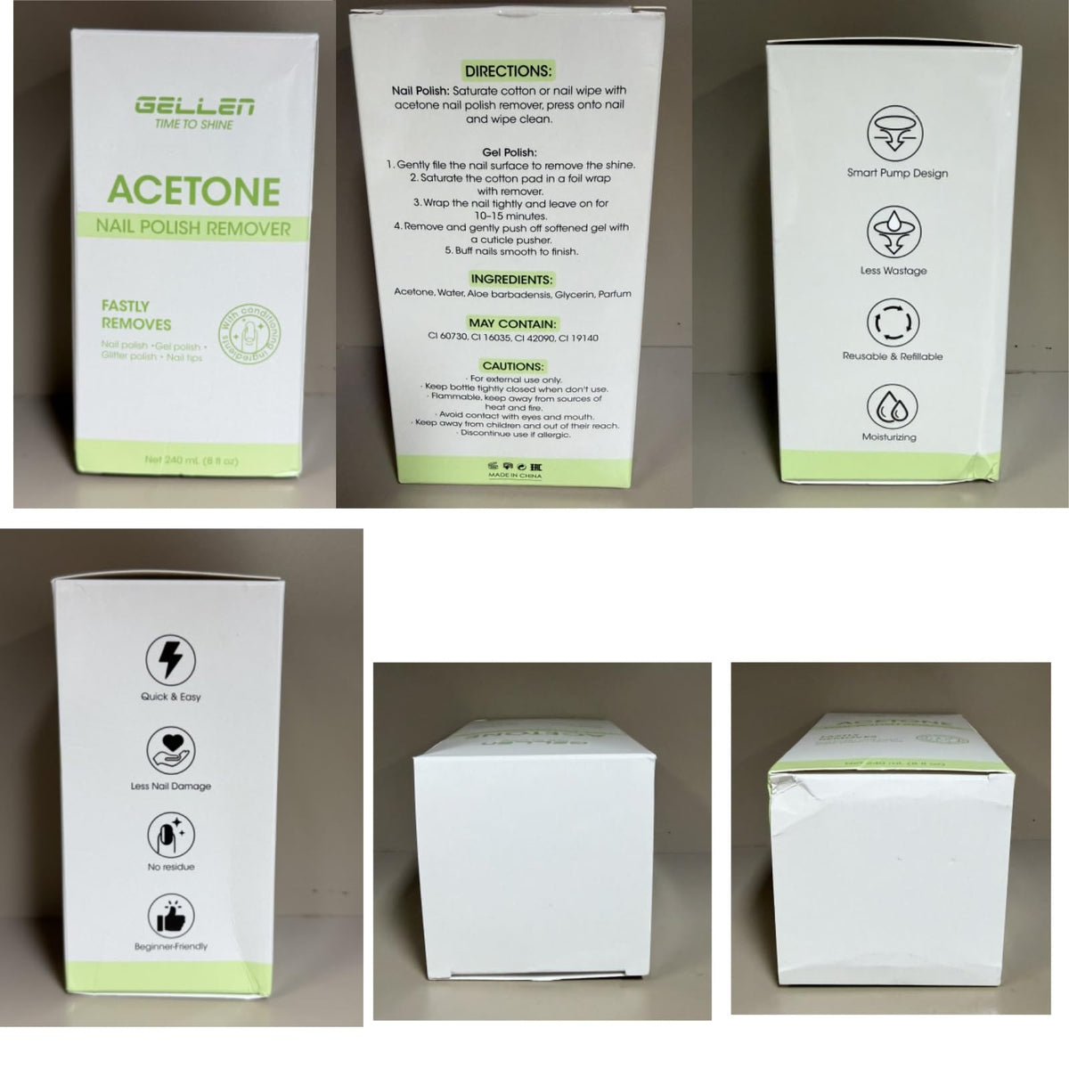GELLEN bottle on shelf lifestyle shot conveying professional home-use convenience