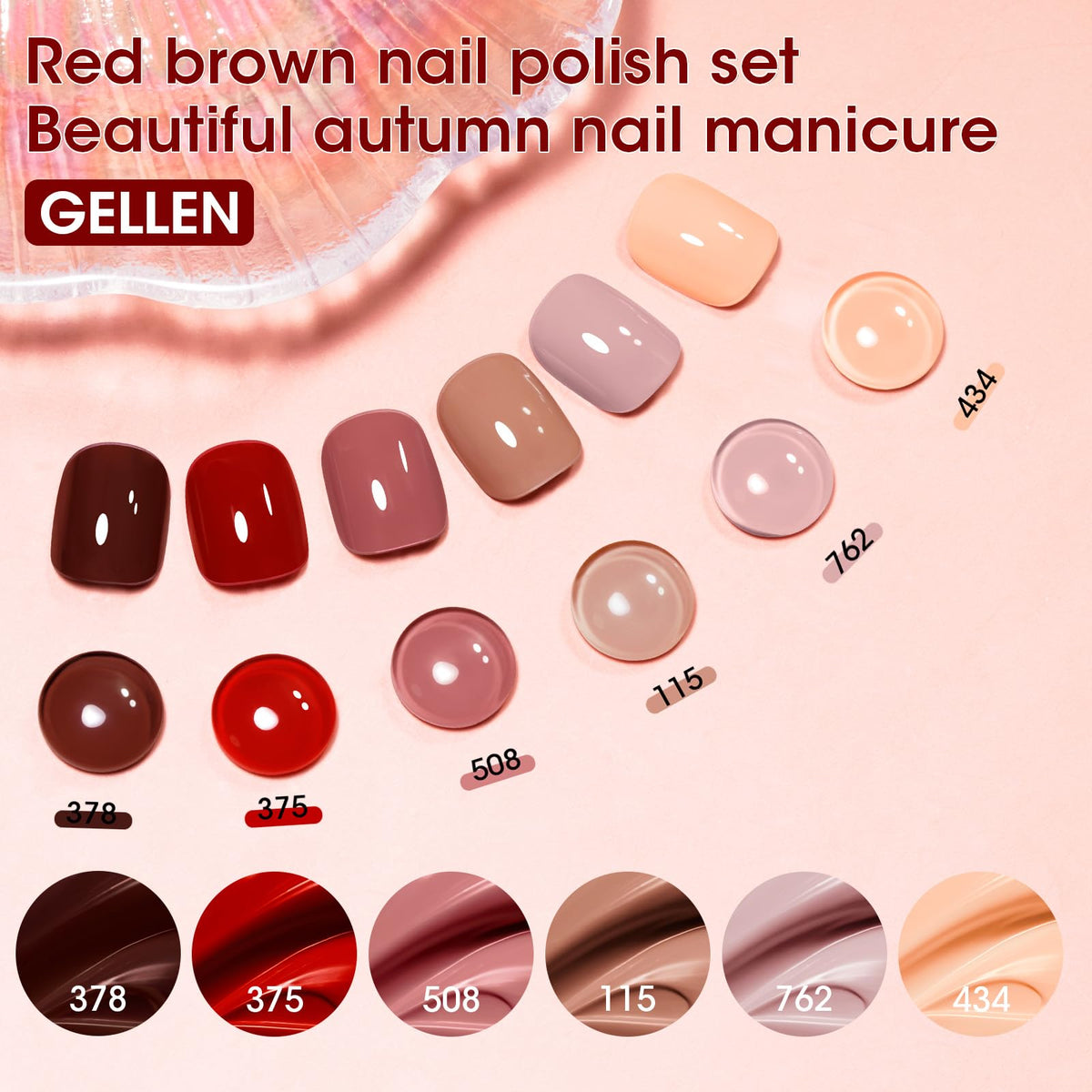 GELLEN brush close-up highlighting wide flat brush for precise, streak-free application