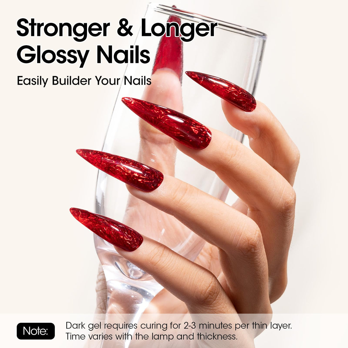 GELLEN application on nail using dual form for clean extension results