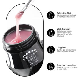 GELLEN rose brown brush stroke texture showing sculpting control