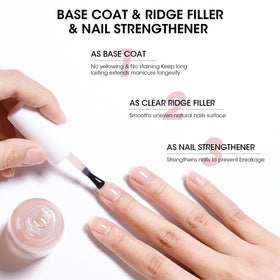 GELLEN close-up on nail ridge filled smoothly, showing visual smoothing benefit
