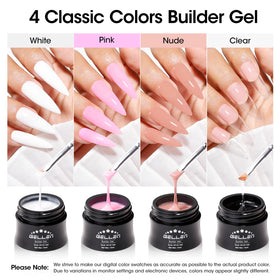 GELLEN four 15ml jars displayed for color selection and convenience