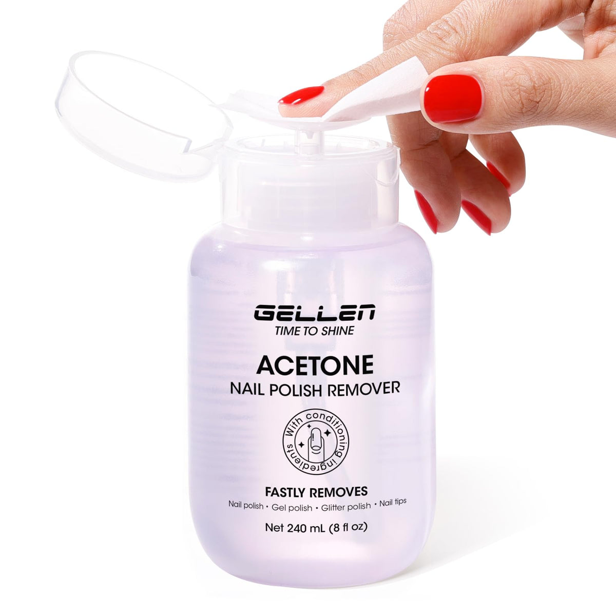GELLEN front label bottle showing clear branding and 8 fl oz capacity