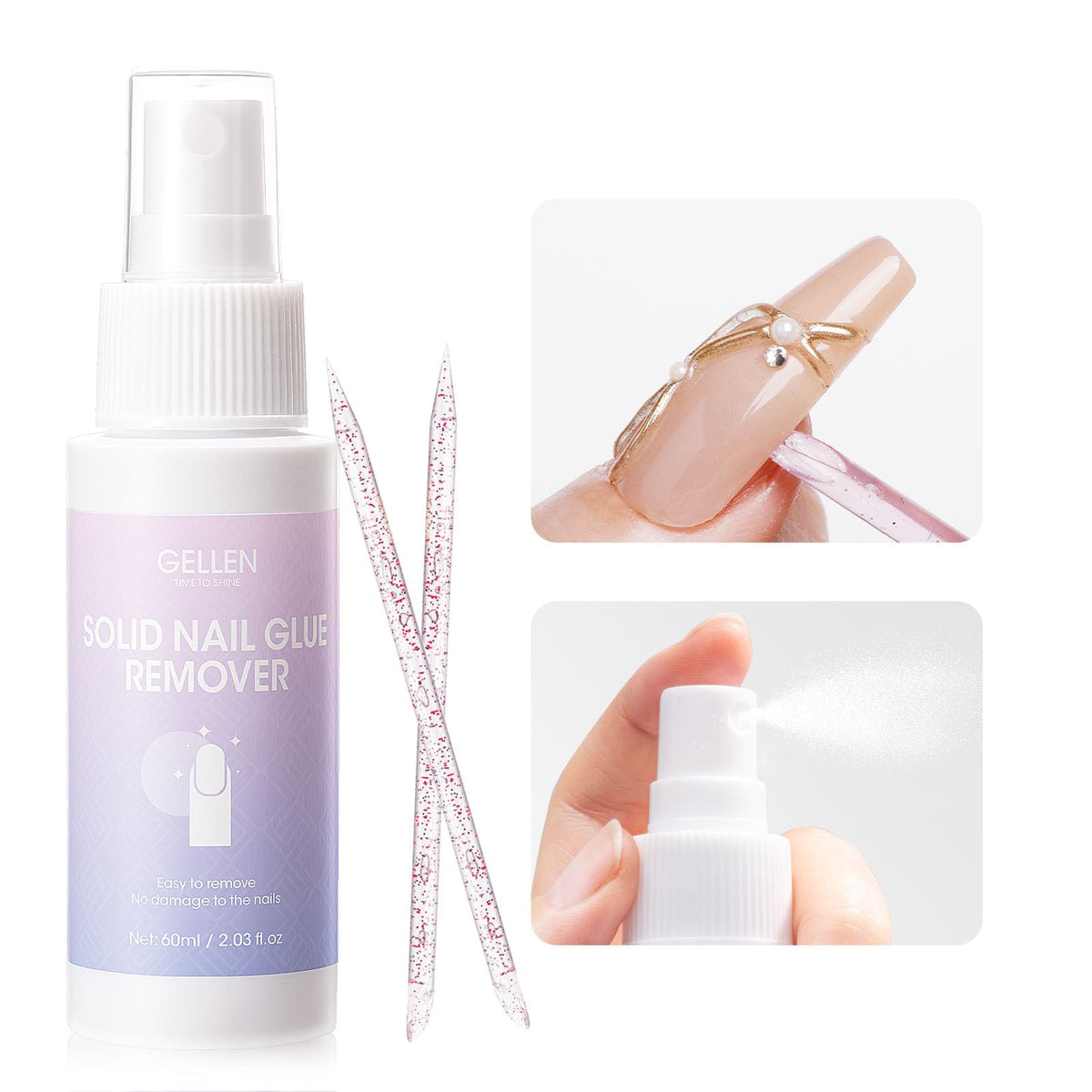 GELLEN front packaging 60ml spray showing brand and bottle for easy removal