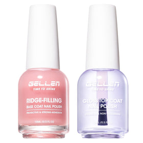 GELLEN front packaging showing the two clear bottles and kit benefits