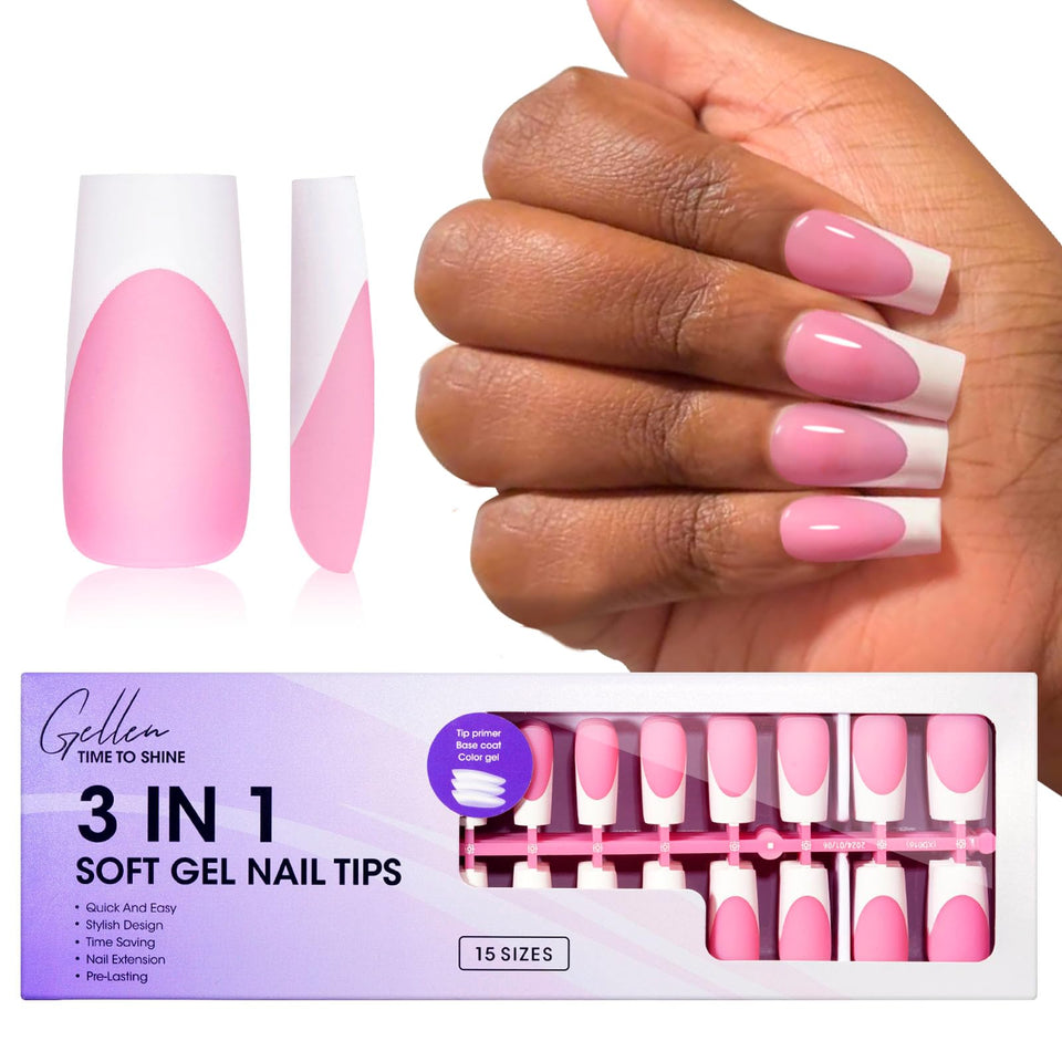 GELLEN front packaging showing 150-piece kit and quick French finish benefit