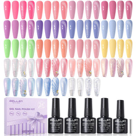 GELLEN front packaging showing full 24pcs kit and contents, ideal starter set