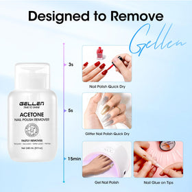 GELLEN in-use at salon removing gel polish offering quick efficient results