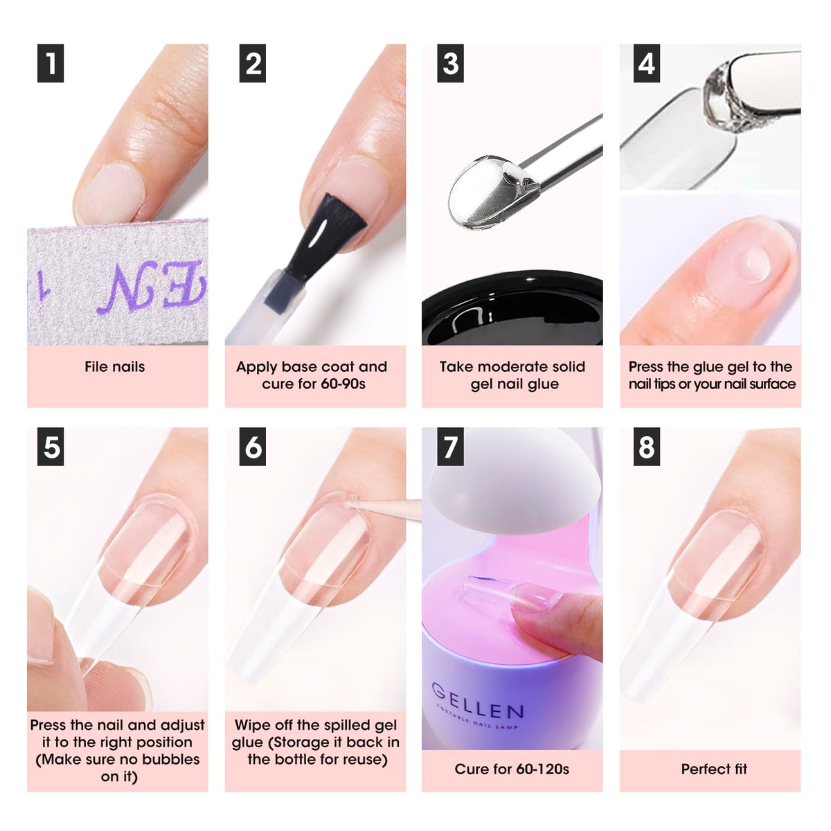 GELLEN label and ingredients closeup highlighting low-odor, resin-based formula