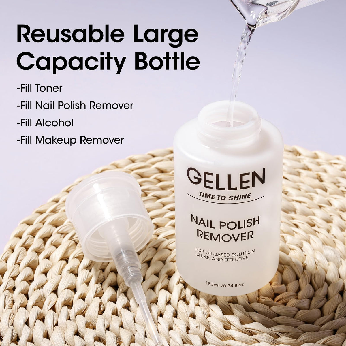 GELLEN kit on a vanity styling for easy at-home manicure routines