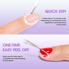 GELLEN pouring liquid texture to show consistency and fast-drying benefit