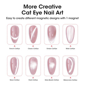 GELLEN magnet in use over gel nail showing quick pattern creation benefit