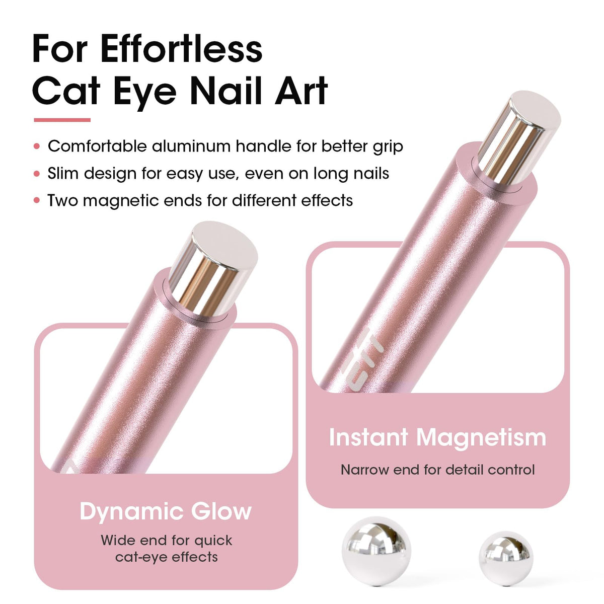 GELLEN narrow tip close-up for precise cat eye lines and detailed control