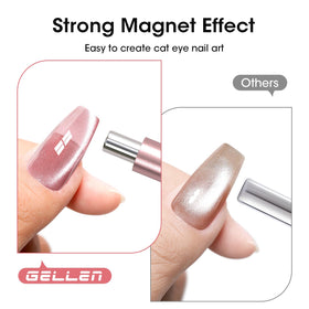 GELLEN magnet held between fingers to show scale and easy handling benefit