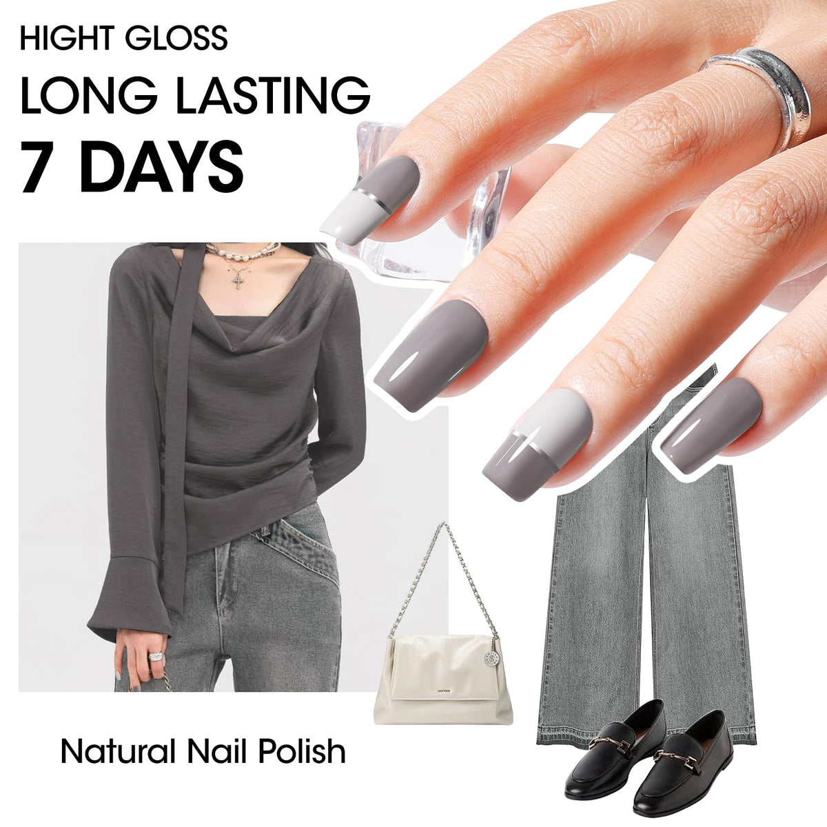 GELLEN manicure in use demonstrating fast dry and salon finish