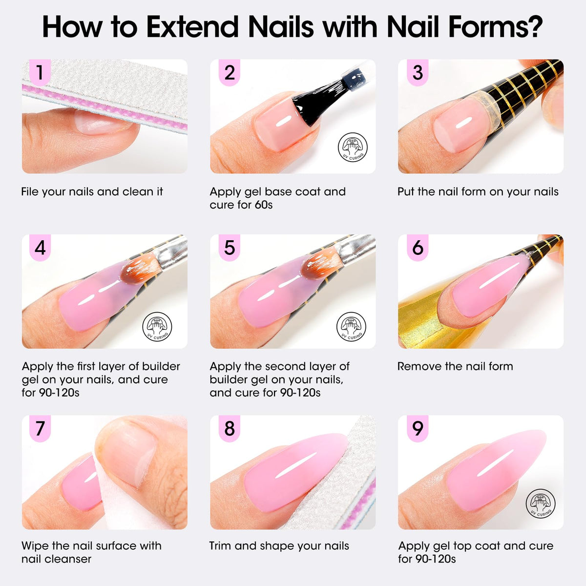 GELLEN manicure on desk lifestyle shot showing salon-quality results at home