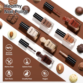 GELLEN nail art accent using a brown tone for stylish manicure detail