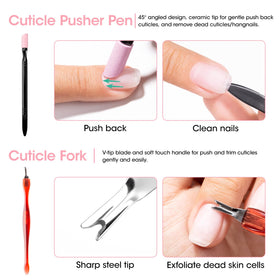 GELLEN nail clipper and brush displayed to show clean trimming benefit