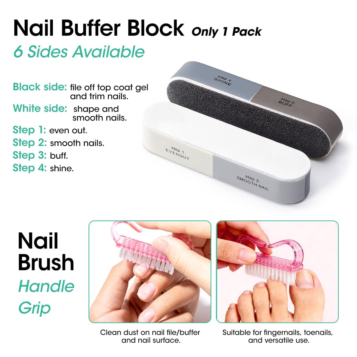 GELLEN nail clipper with brush for clean trimming and debris removal