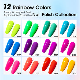 GELLEN nails on hand wearing neon polish with summer outfit benefit: vibrant seasonal look
