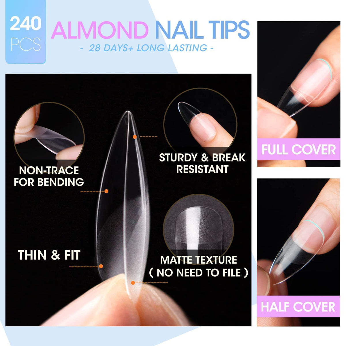 GELLEN numbered tip sizes laid out for simple size selection