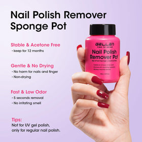 GELLEN open pot with visible saturated sponge for mess-free use
