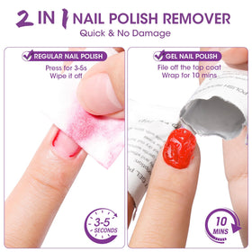 GELLEN pad texture close-up highlighting saturated wipe and even acetone distribution