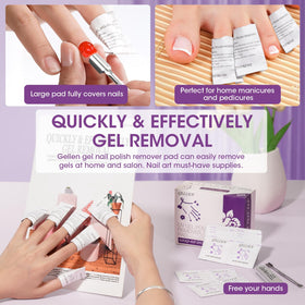 GELLEN padding wrap and adhesive backing showing pad stays in place during soak