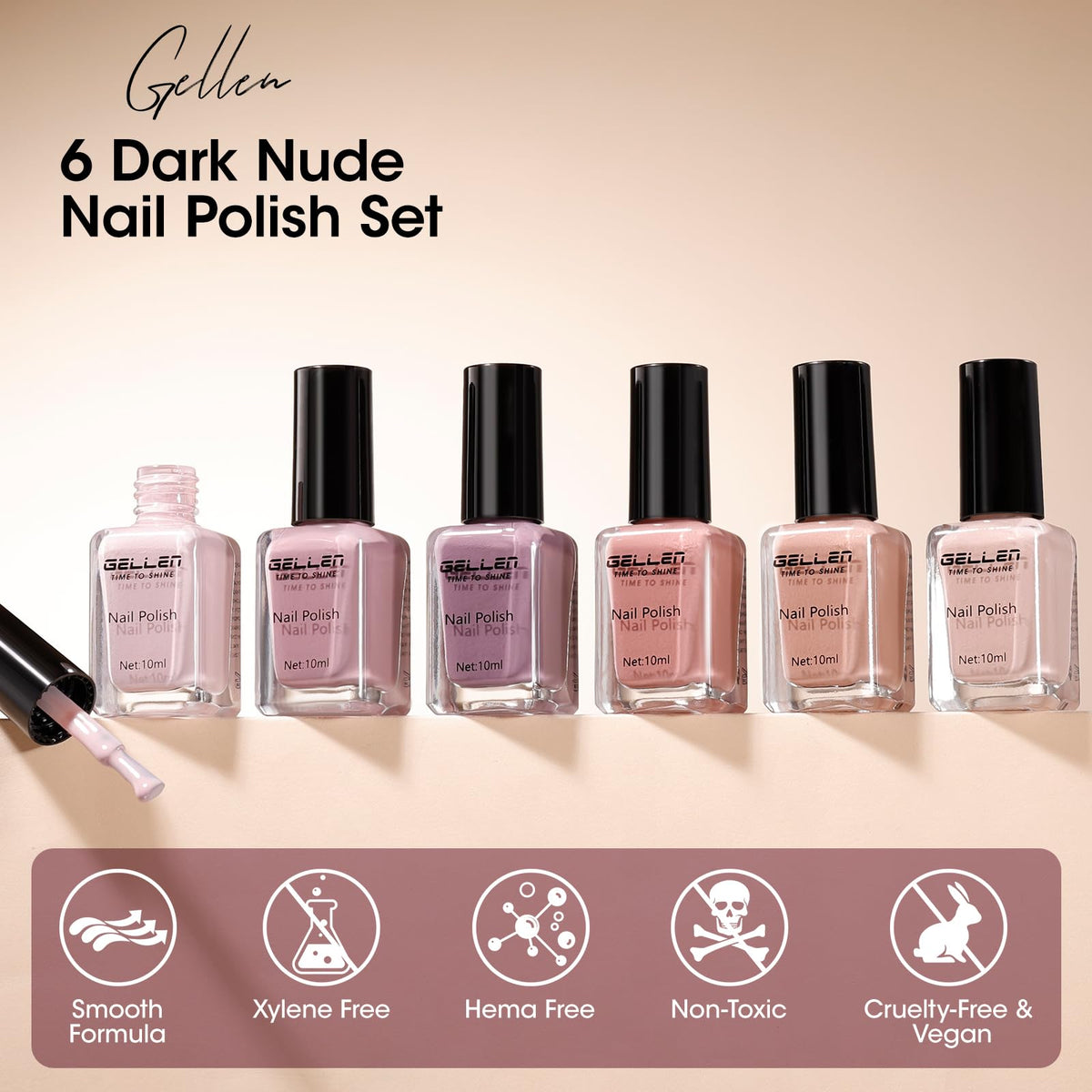 GELLEN polish in pedicure use showing salon-ready finish and lasting wear