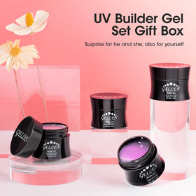 GELLEN finished glossy long pastel nails in lifestyle setting showing durability benefit