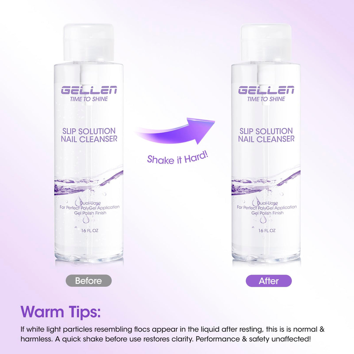 GELLEN bottle on a salon station with manicure tools, promoting professional workflow
