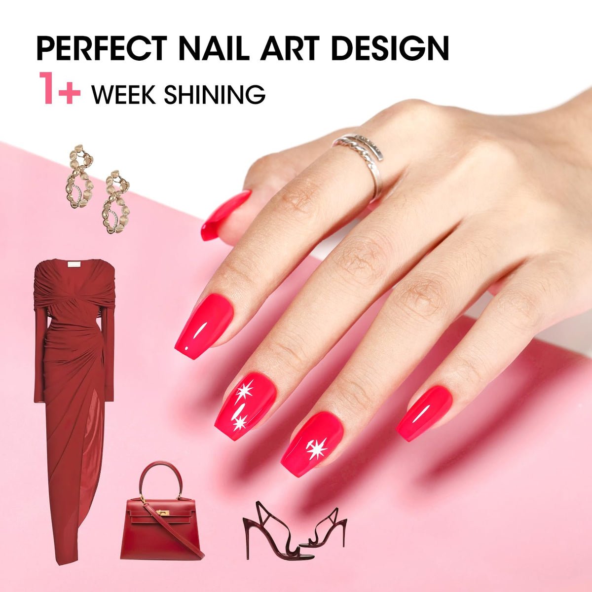 GELLEN swatch strip with six shades showing true color payoff