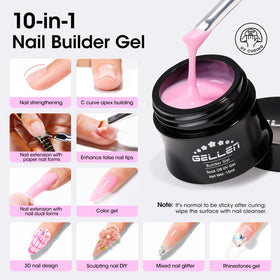 GELLEN clear gel texture close-up showing smooth consistency for shaping