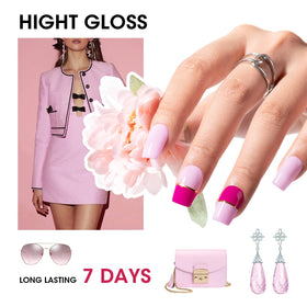 GELLEN polish texture swatch glossy finish, true-color preview benefit