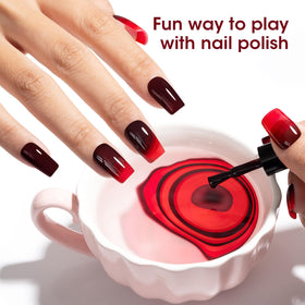 GELLEN polish texture up close with high-shine finish visible
