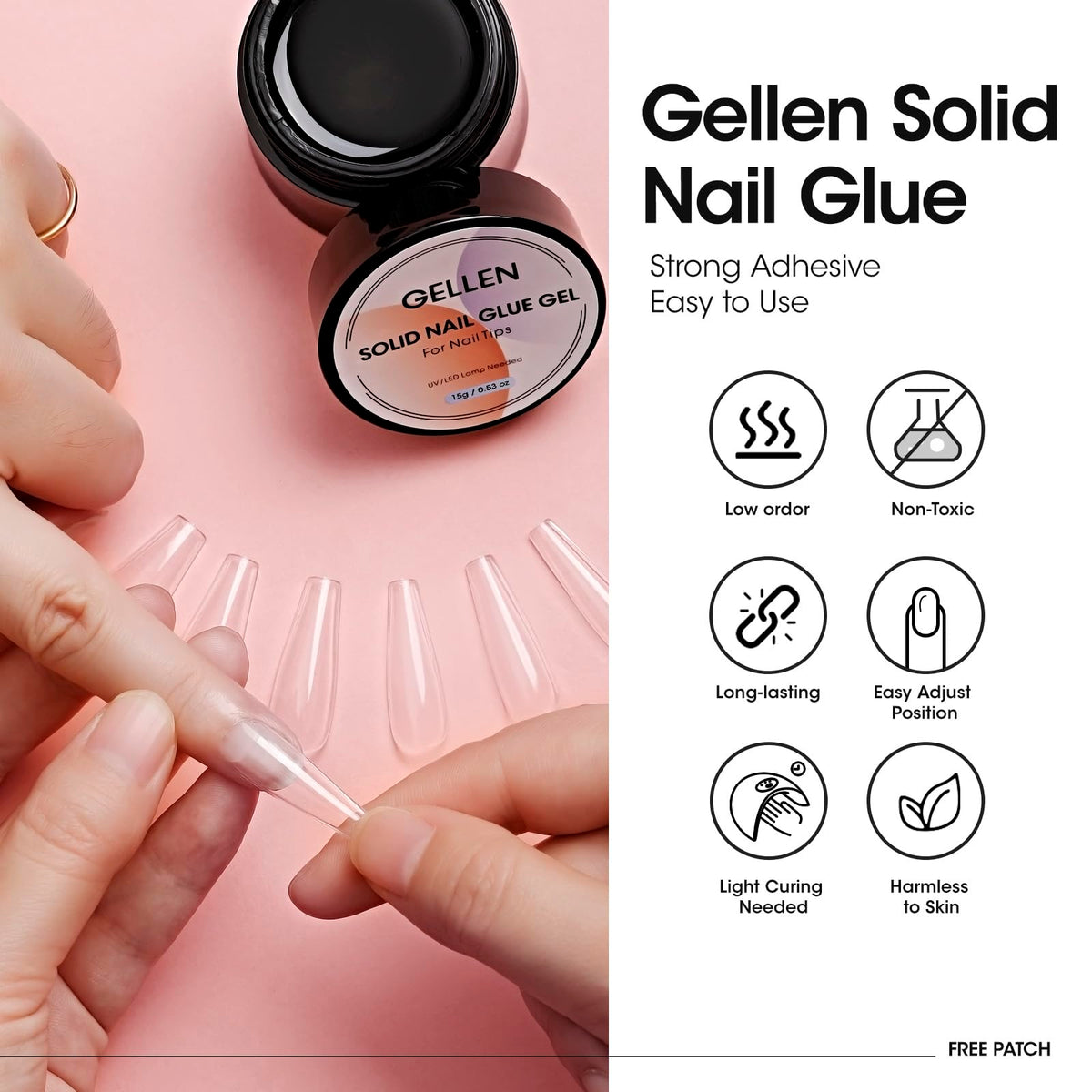 GELLEN texture swatch on spatula demonstrating non-runny paste for precise application