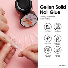 GELLEN texture swatch on spatula demonstrating non-runny paste for precise application