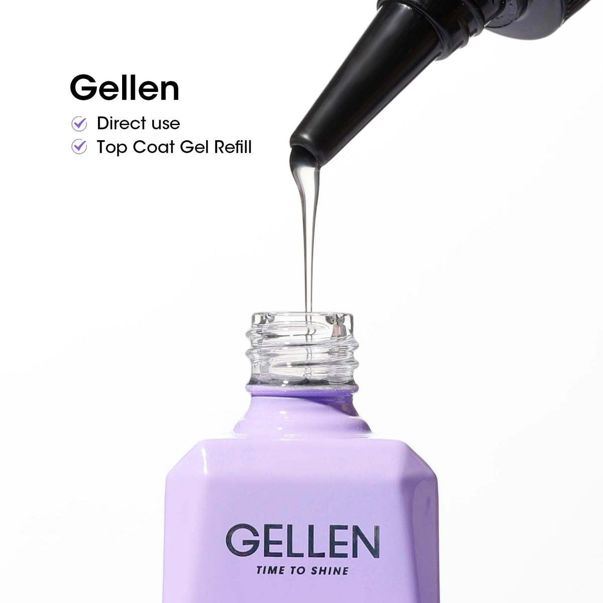 GELLEN label close-up showing ingredients and safe low-odor benefit