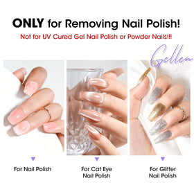 GELLEN wipes absorbing liquid to lift polish efficiently and cleanly