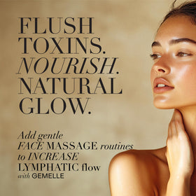 GEMELLE with Gua Sha stone demonstrating smooth glide and reduced friction