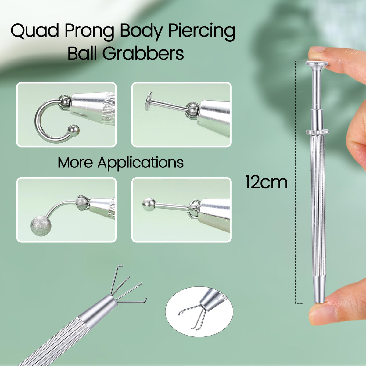 GEMQUEEN tapered insertion pin close-up revealing smooth, aligned tip