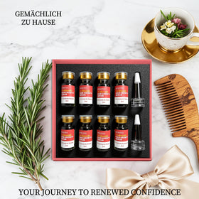 Gemächlich Zu Hause bottle on bathroom counter lifestyle, illustrates seamless routine fit