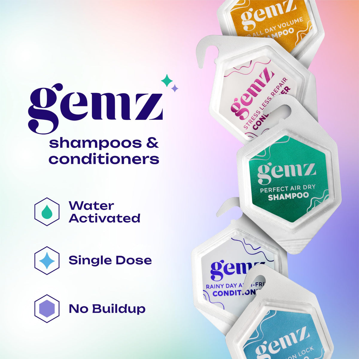 gemz bar close-up texture highlighting concentrated formula benefit