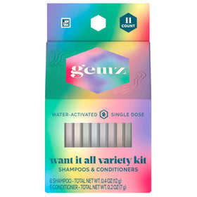 gemz lifestyle shower shelf display showing organized wash-day setup