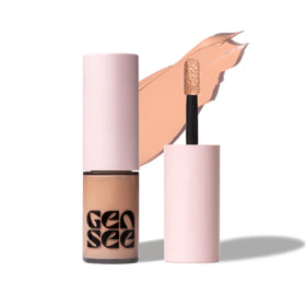 GEN SEE front packaging showing product bottle and linen shade benefit of clear labeling